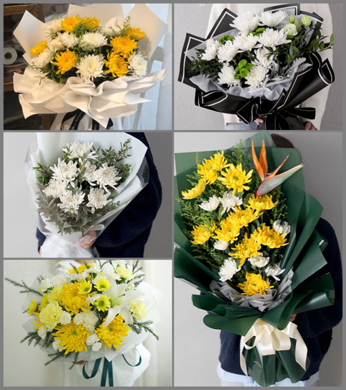 山西运城永济市开张镇城子埒村白事花束代送